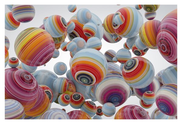 Festett gömbök képe (90x60 cm)