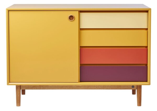 Color Box mustársárga komód, 114 x 80 cm - Tom Tailor for Tenzo