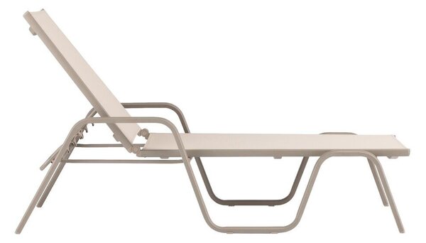 KETTLER BASIC PLUS alumínium napozóágy – taupe / bézs