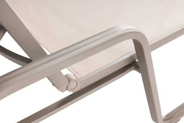 KETTLER BASIC PLUS alumínium napozóágy – taupe / bézs
