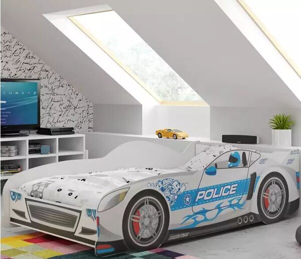 Gyermek egyszemélyes ágy Cars 80x160, ezüst
