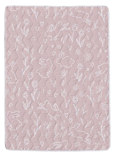 Rózsaszín pamut-szatén gyerek takaró 140x200 cm – Butter Kings