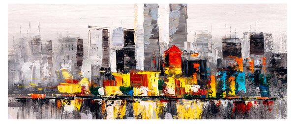 Kép - A nagyváros festménye (120x50 cm)