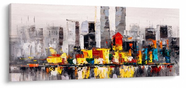 Kép - A nagyváros festménye (120x50 cm)