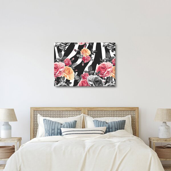 Virágzó rózsák képe (70x50 cm)