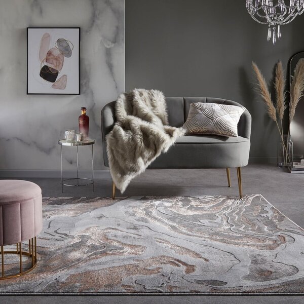 Szürke-bézs szőnyeg 80x150 cm Marbled – Flair Rugs