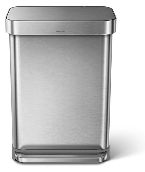 Acél pedálos szemetes 55 l - simplehuman