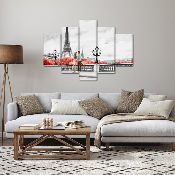 Kép - szerelmesek Párizsban (150x105 cm)
