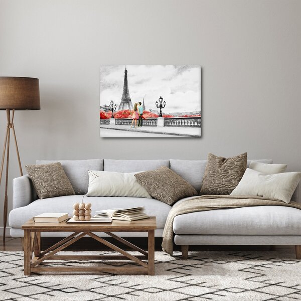 Kép - szerelmesek Párizsban (70x50 cm)