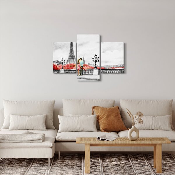 Kép - szerelmesek Párizsban (90x60 cm)
