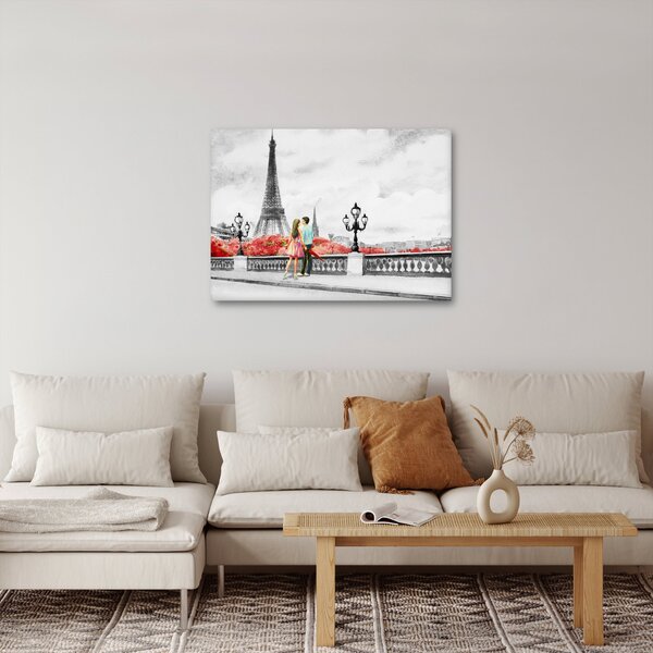 Kép - szerelmesek Párizsban (70x50 cm)