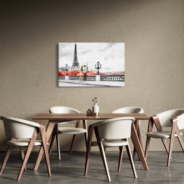 Kép - szerelmesek Párizsban (90x60 cm)
