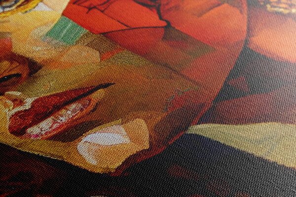 Képprofil egy nőről patchwork designban