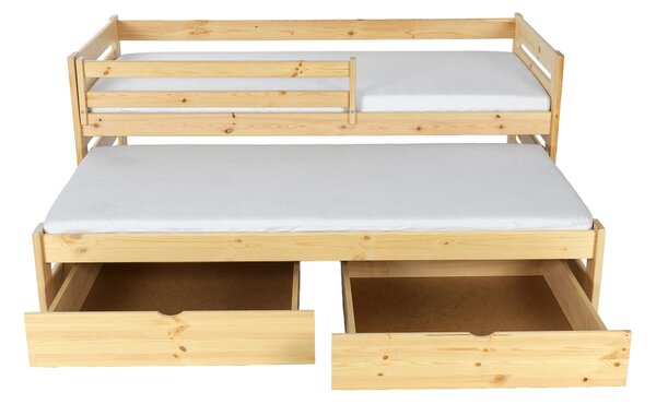 Wilsondo VERONIKA 7 gyerekágy 90x200 vendégággyal - natúr