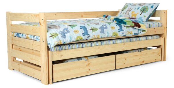 Wilsondo VERONIKA 7 gyerekágy 90x200 vendégággyal - natúr