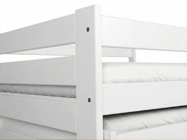 Wilsondo VERONIKA 7 gyerekágy 90x200 vendégággyal - fehér