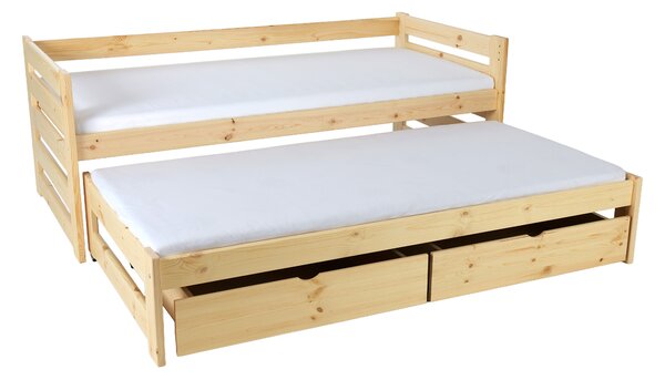 Wilsondo VERONIKA 7 gyerekágy 90x200 vendégággyal - natúr
