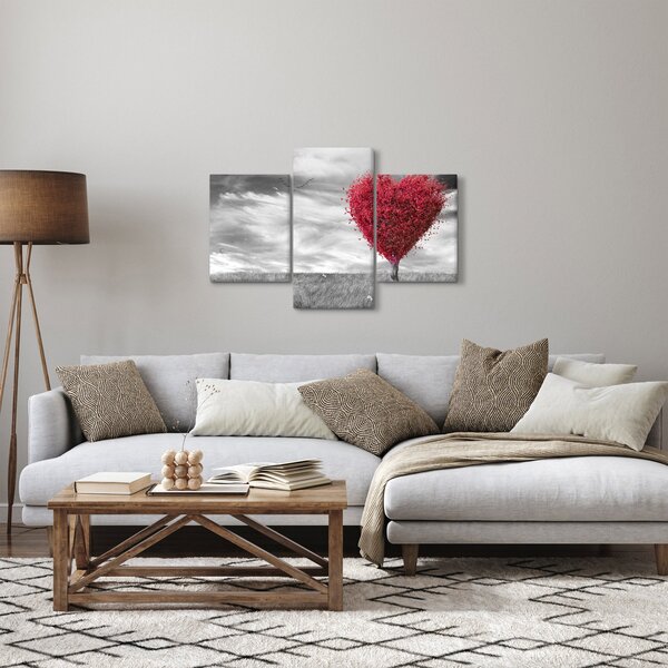 Kép - szív a fák koronájából (90x60 cm)
