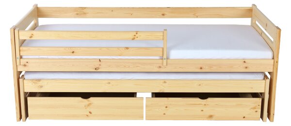 Wilsondo VERONIKA 7 gyerekágy 90x200 vendégággyal - natúr