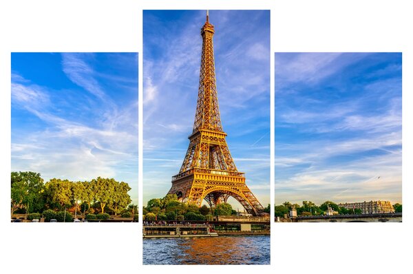 Kép - Eiffel-torony (90x60 cm)