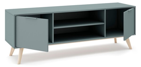 Szürkészöld TV-állvány 140x53x40 cm Pisco – Marckeric
