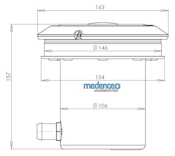 Gemas- Mini medence reflektor betonos 6W LED