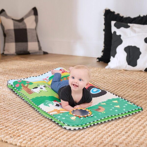 BABY EINSTEIN Játszószőnyeg 3D farmmal Busy Barnyard™ 0hó+