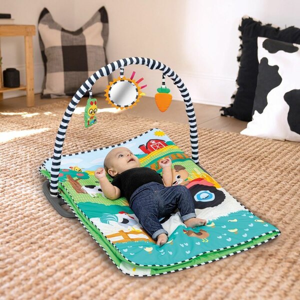 BABY EINSTEIN Játszószőnyeg 3D farmmal Busy Barnyard™ 0hó+