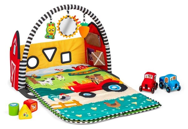 BABY EINSTEIN Játszószőnyeg 3D farmmal Busy Barnyard™ 0hó+