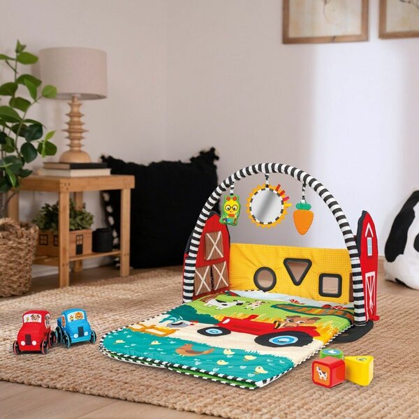 BABY EINSTEIN Játszószőnyeg 3D farmmal Busy Barnyard™ 0hó+