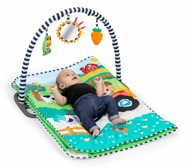 BABY EINSTEIN Játszószőnyeg 3D farmmal Busy Barnyard™ 0hó+