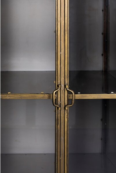Aranyszínű fém tálalószekrény 64x184 cm Gertlush – Dutchbone