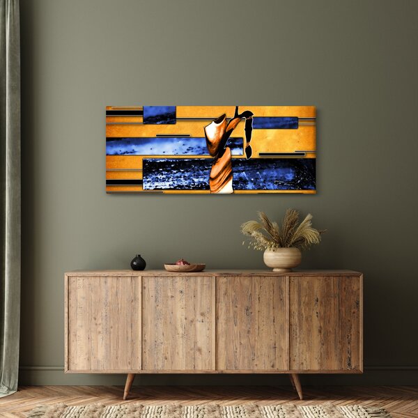 Egy absztrakt festmény képe (120x50 cm)