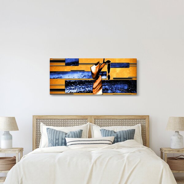 Egy absztrakt festmény képe (120x50 cm)