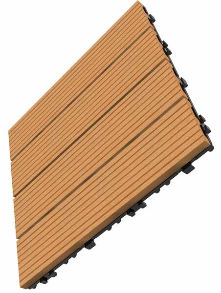 WPC csempe LEGI BASE 30 x 30 cm, teak