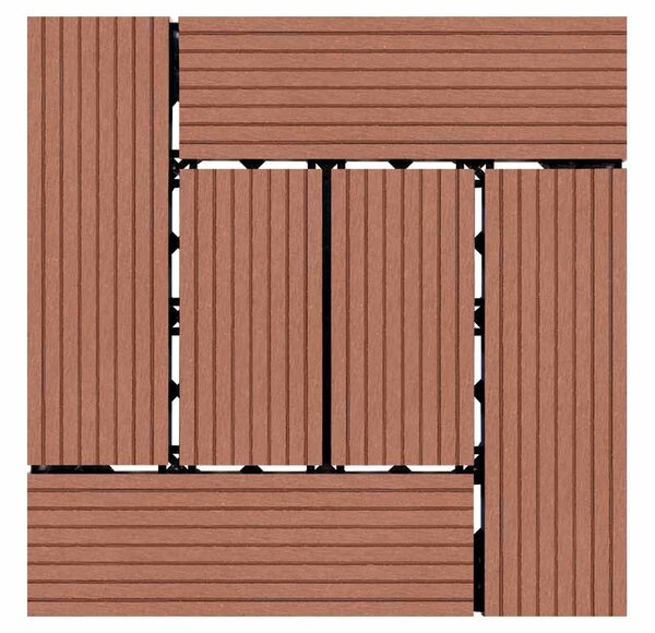 WPC csempe LEGI STYLE 30 x 30 cm, csokoládé
