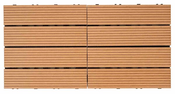 WPC csempe LEGI BASE 30 x 30 cm, teak
