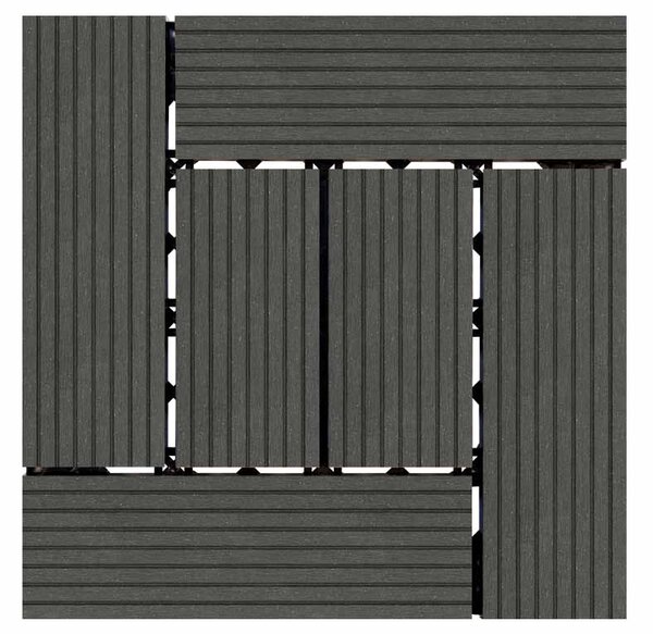 WPC csempe LEGI STYLE 30 x 30 cm, antracit