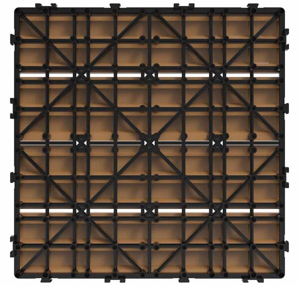 WPC csempe LEGI BASE 30 x 30 cm, teak