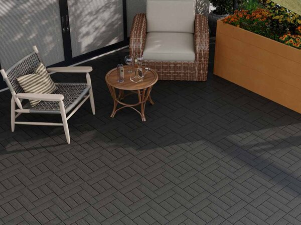 WPC csempe LEGI STYLE 30 x 30 cm, antracit