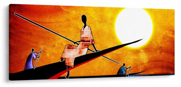 Egy korabeli ősi festmény képe (120x50 cm)