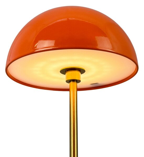 Asztali lámpa Dyberg Larsen, Along, dimmable, Narancs, Nappali, Fém, Skandináv