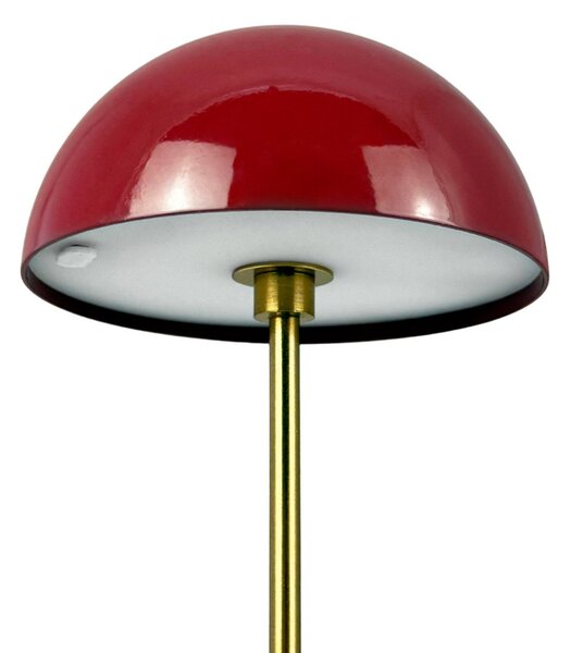 Asztali lámpa Dyberg Larsen, Along, dimmable, Piros, Nappali, Fém, Skandináv