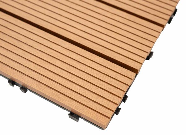 WPC csempe LEGI BASE 30 x 30 cm, teak