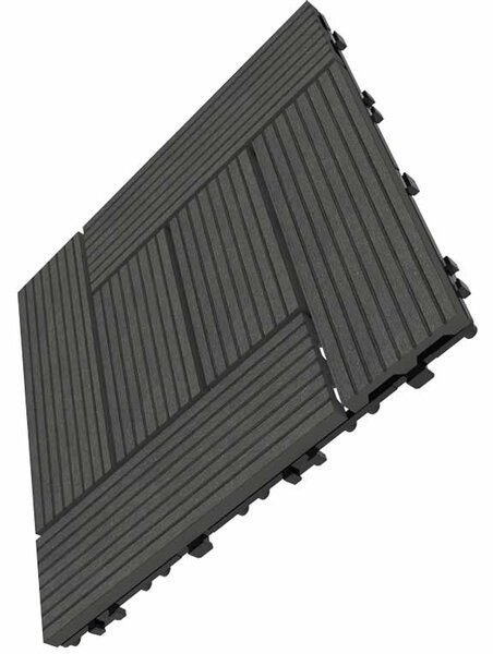 WPC csempe LEGI STYLE 30 x 30 cm, antracit
