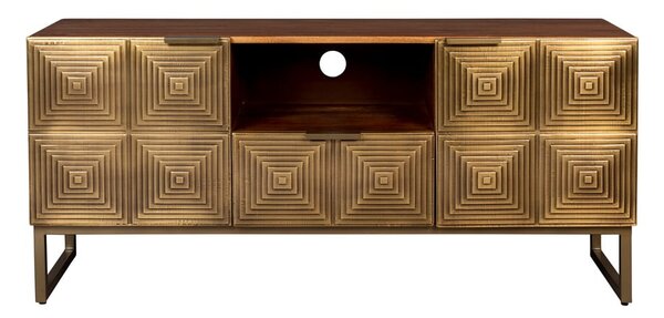 Aranyszínű mangófa TV-állvány 40x60 cm Volan – Dutchbone