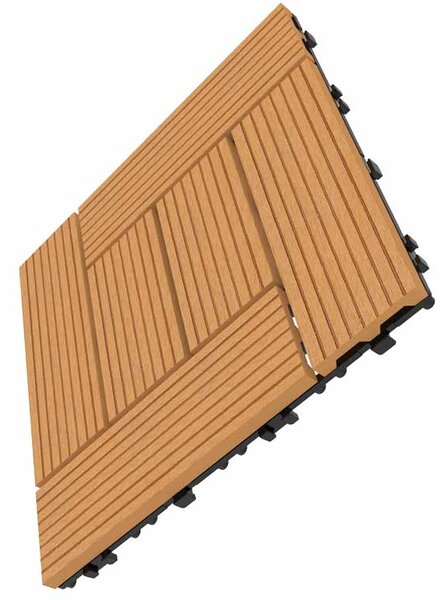 WPC csempe LEGI STYLE 30 x 30 cm, teak