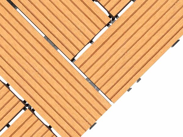 WPC csempe LEGI STYLE 30 x 30 cm, teak