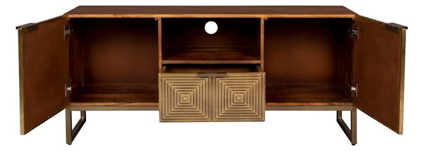 Aranyszínű mangófa TV-állvány 40x60 cm Volan – Dutchbone