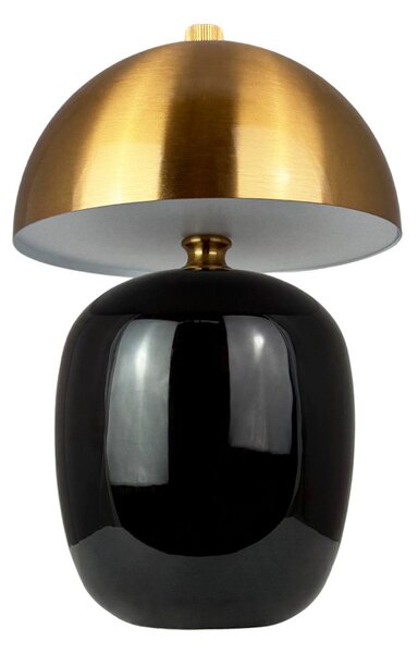 Asztali lámpa Dyberg Larsen, Manhatten, dimmable, Fekete, Nappali, Kerámia, Skandináv